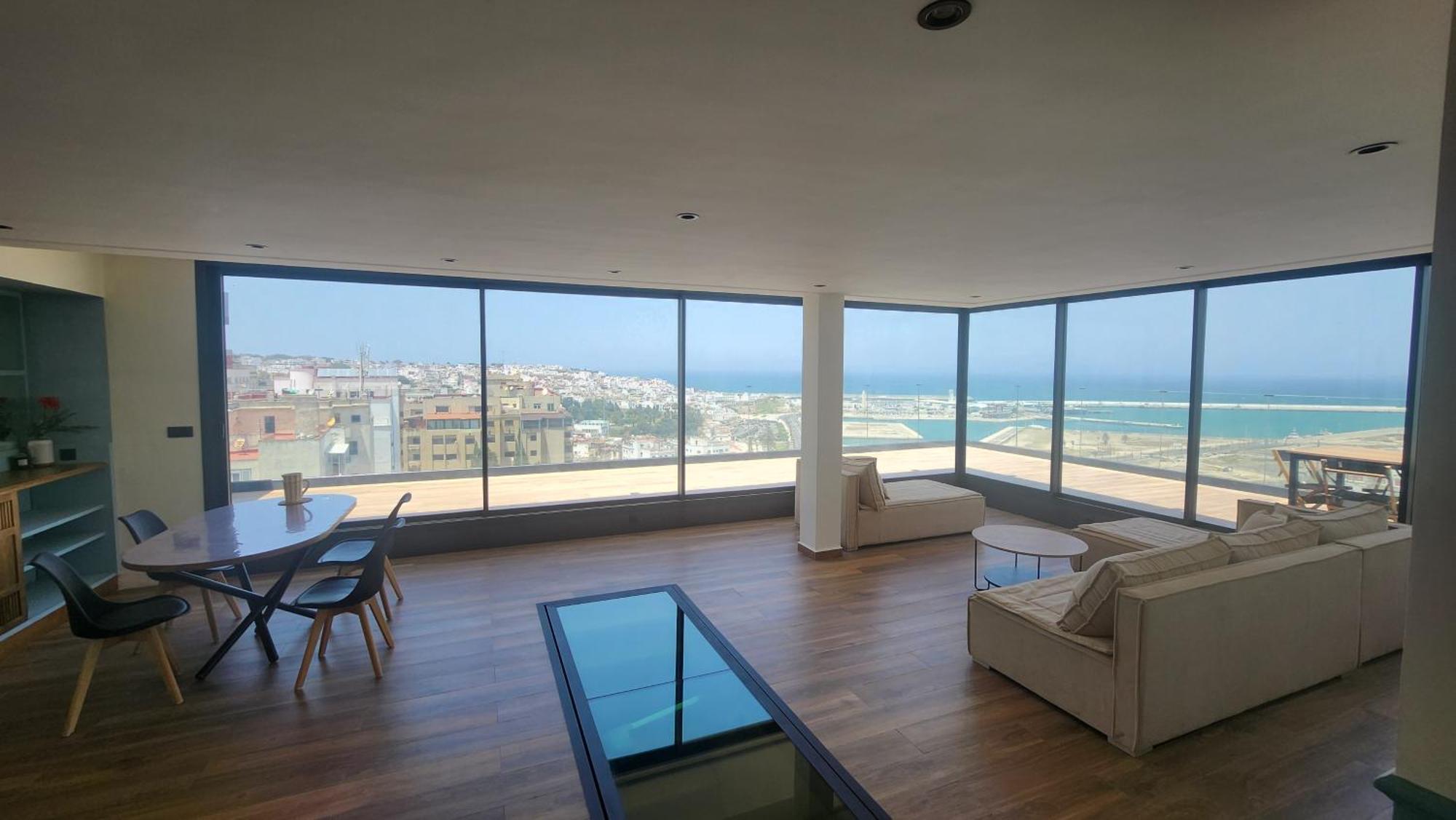 Magnifique Penthouse 160M2 Terrasse 90M2 Vue Mer Tanger Eksteriør billede