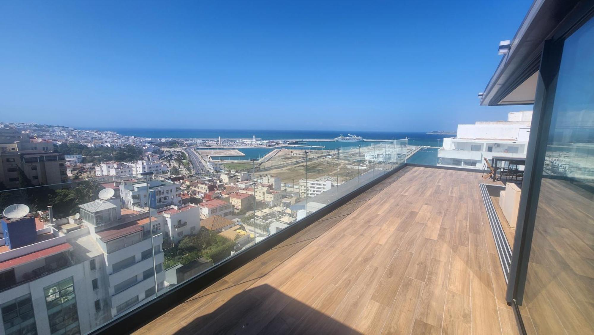 Magnifique Penthouse 160M2 Terrasse 90M2 Vue Mer Tanger Eksteriør billede