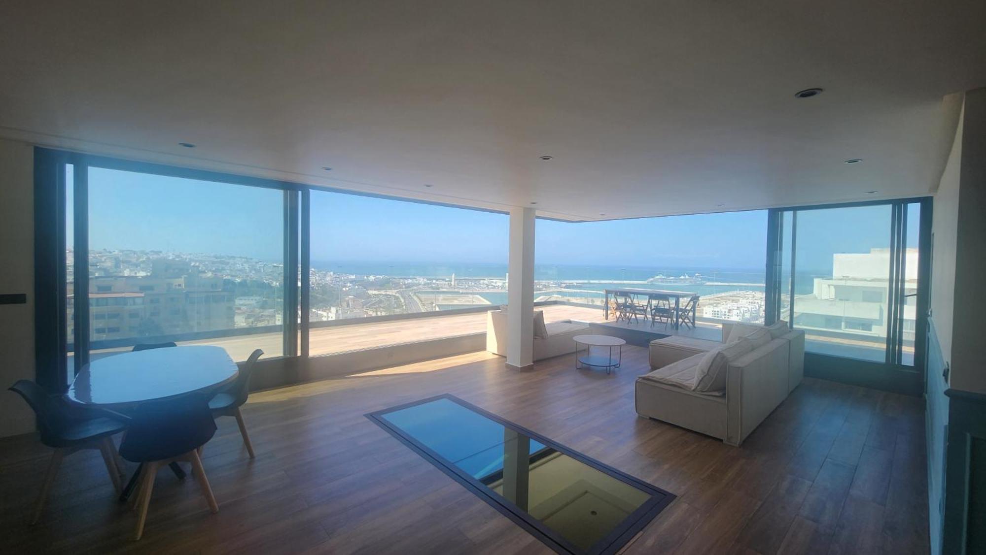 Magnifique Penthouse 160M2 Terrasse 90M2 Vue Mer Tanger Eksteriør billede