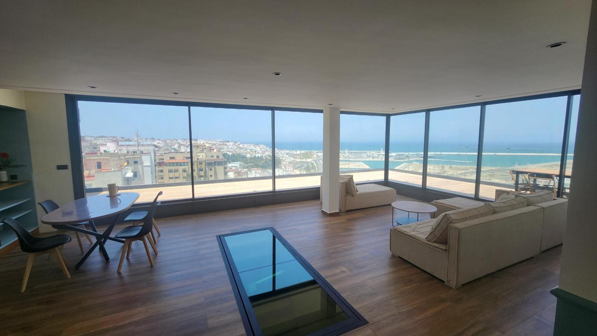 Magnifique Penthouse 160M2 Terrasse 90M2 Vue Mer Tanger Eksteriør billede