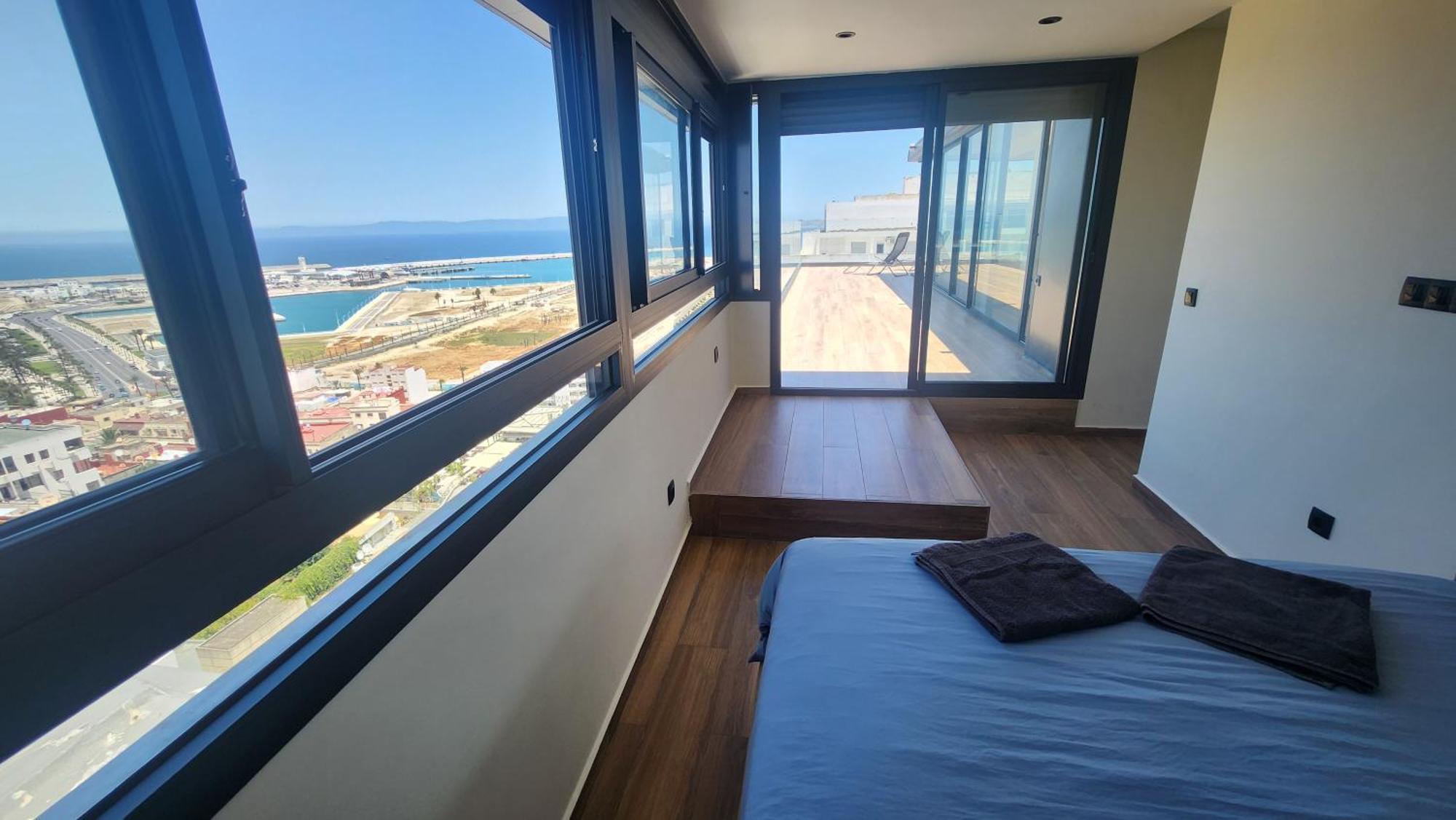 Magnifique Penthouse 160M2 Terrasse 90M2 Vue Mer Tanger Eksteriør billede