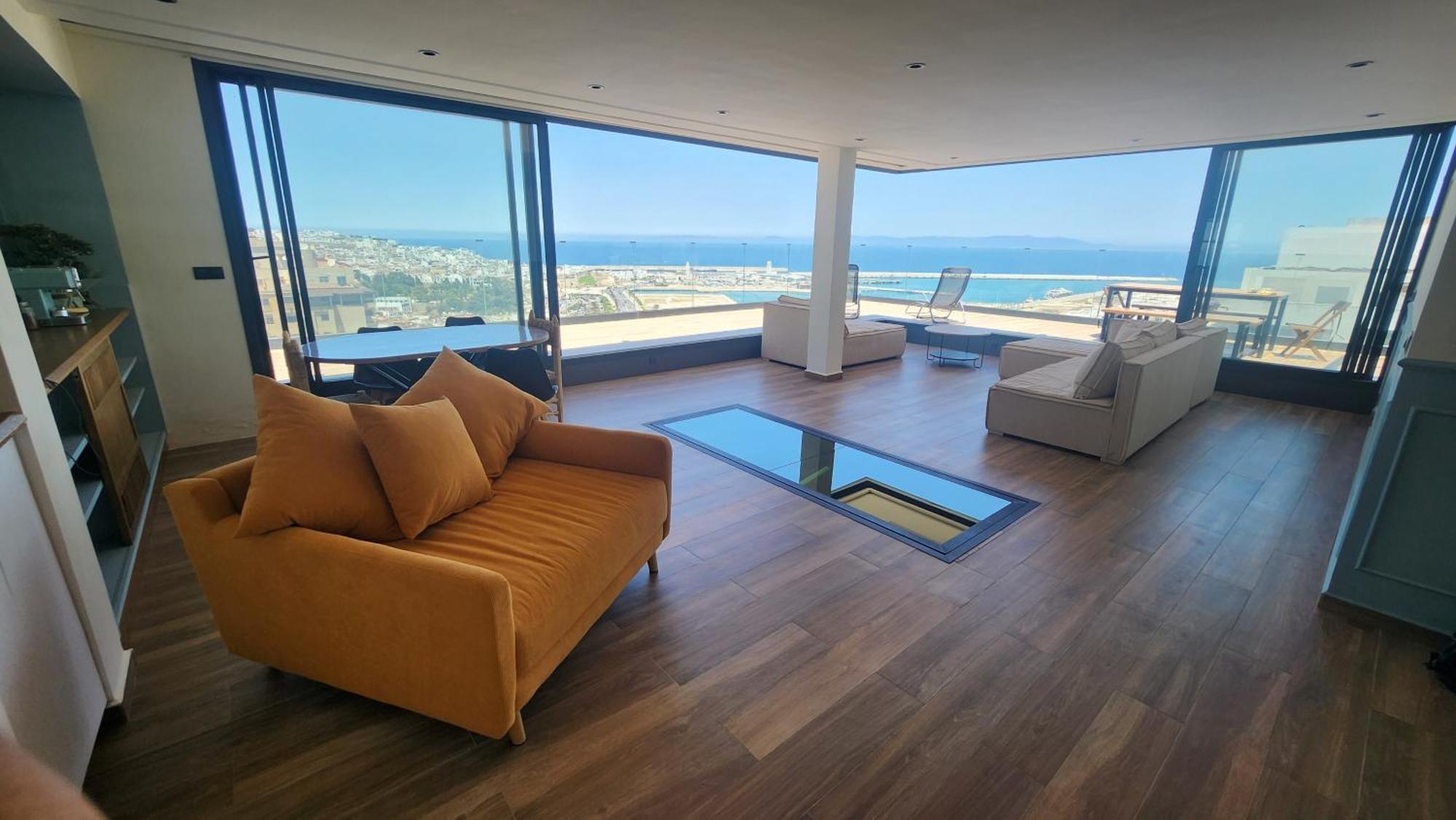 Magnifique Penthouse 160M2 Terrasse 90M2 Vue Mer Tanger Eksteriør billede